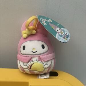Original Squishmallows‎ 3.5" Sanrio My Melody with Taco Clip On NEW